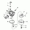 Toro 20692C - Lawnmower, 1989 (9000001-9999999) Ricambi CARBURETOR NO. 632098