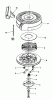 Toro 20695 - Lawnmower, 1987 (7000001-7999999) Ricambi REWIND STARTER N0. 590635