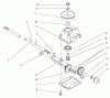 Toro 20716 - Side Discharge Mower, 1998 (8900001-8999999) Ricambi GEAR CASE ASSEMBLY