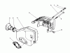 Toro 20745C - Lawnmower, 1988 (8000001-8999999) Ricambi MUFFLER ASSEMBLY (ENGINE NO. 47PH7) (ENGINE NO. 47PG6)