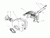Toro 20747C - Lawnmower, 1988 (8000001-8999999) Ricambi MUFFLER ASSEMBLY (MODEL NO. 47PG6 & 47PG7)
