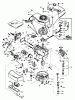 Toro 20758 - Lawnmower, 1981 (1000001-1999999) Ricambi ENGINE TECUMSEH MODEL NO. TNT 100-10068D