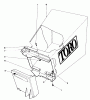 Toro 20771 - Lawnmower, 1983 (3000001-3999999) Ricambi GRASS BAG ASSEMBLY