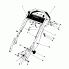 Toro 20775 - Lawnmower, 1980 (0000001-0999999) Ricambi HANDLE ASSEMBLY (USED ON UNITS WITH SERIAL NO. 0007001 & UP)