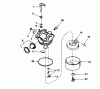 Toro 20780C - Lawnmower, 1987 (7000001-7999999) Ricambi CARBURETOR NO. 632098