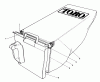Toro 20780C - Lawnmower, 1988 (8000001-8999999) Ricambi GRASS BAG ASSEMBLY NO. 12-8859