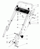 Toro 20785 - Lawnmower, 1980 (0000001-0999999) Ricambi HANDLE ASSEMBLY (USED ON UNITS WITH SERIAL NO. 0000001 THRU 0003990)