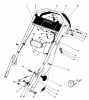 Toro 20790 - Lawnmower, 1982 (2000001-2999999) Ricambi HANDLE ASSEMBLY