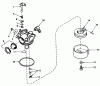 Toro 20810 - Lawnmower, 1981 (1000001-1999999) Ricambi CARBURETOR NO. 632050