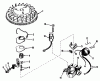 Toro 21666 - Whirlwind Lawnmower, 1970 (0000001-0033908) Ricambi MAGNETO NO. 610772