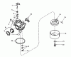 Toro 21738 - Whirlwind Lawnmower, 1981 (1000001-1999999) Ricambi CARBURETOR NO. 632050