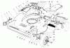 Toro 22015 - Lawnmower, 1983 (3000001-3999999) Ricambi HOUSING ASSEMBLY (MODEL 22015)