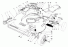 Toro 22020 - Lawnmower, 1984 (4000001-4999999) Ricambi HOUSING ASSEMBLY (MODEL 22015)