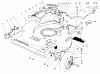 Toro 22020 - Lawnmower, 1984 (4000001-4999999) Ricambi HOUSING ASSEMBLY (MODEL 22020)