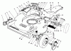 Toro 22020 - Lawnmower, 1985 (5000001-5999999) Ricambi HOUSING ASSEMBLY (MODEL 22015)