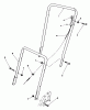 Toro 22025 - Lawnmower, 1991 (1000001-1999999) Ricambi HANDLE ASSEMBLY