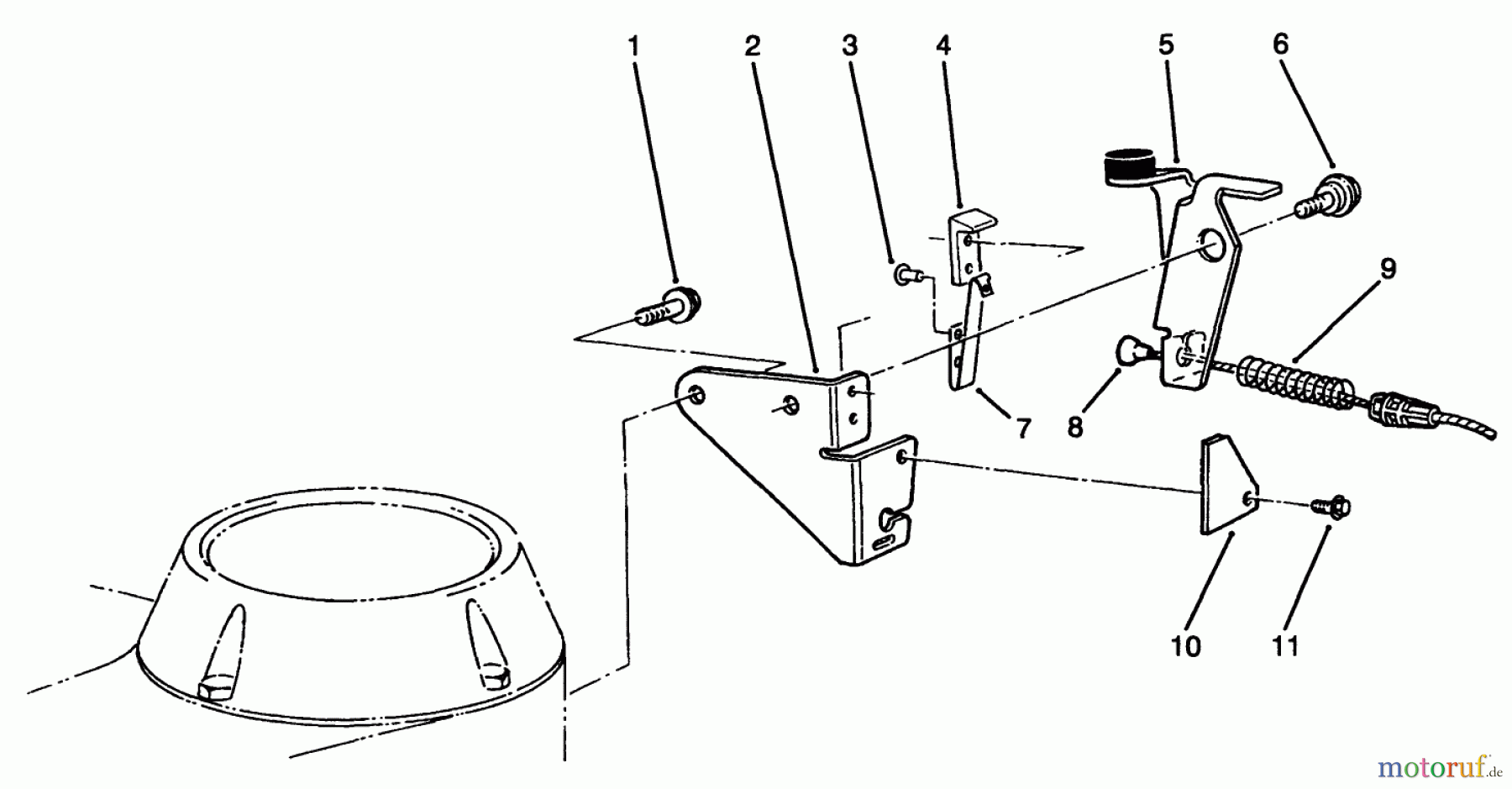  Toro Neu Mowers, Walk-Behind Seite 2 22026 - Toro Side Discharge Mower, 1994 (4900001-4999999) BRAKE ASSEMBLY