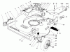Toro 22035 - Lawnmower, 1984 (4000001-4999999) Ricambi HOUSING ASSEMBLY (MODEL 22035)