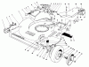Toro 22035 - Lawnmower, 1991 (1000001-1999999) Ricambi HOUSING ASSEMBLY (MODEL 22035)
