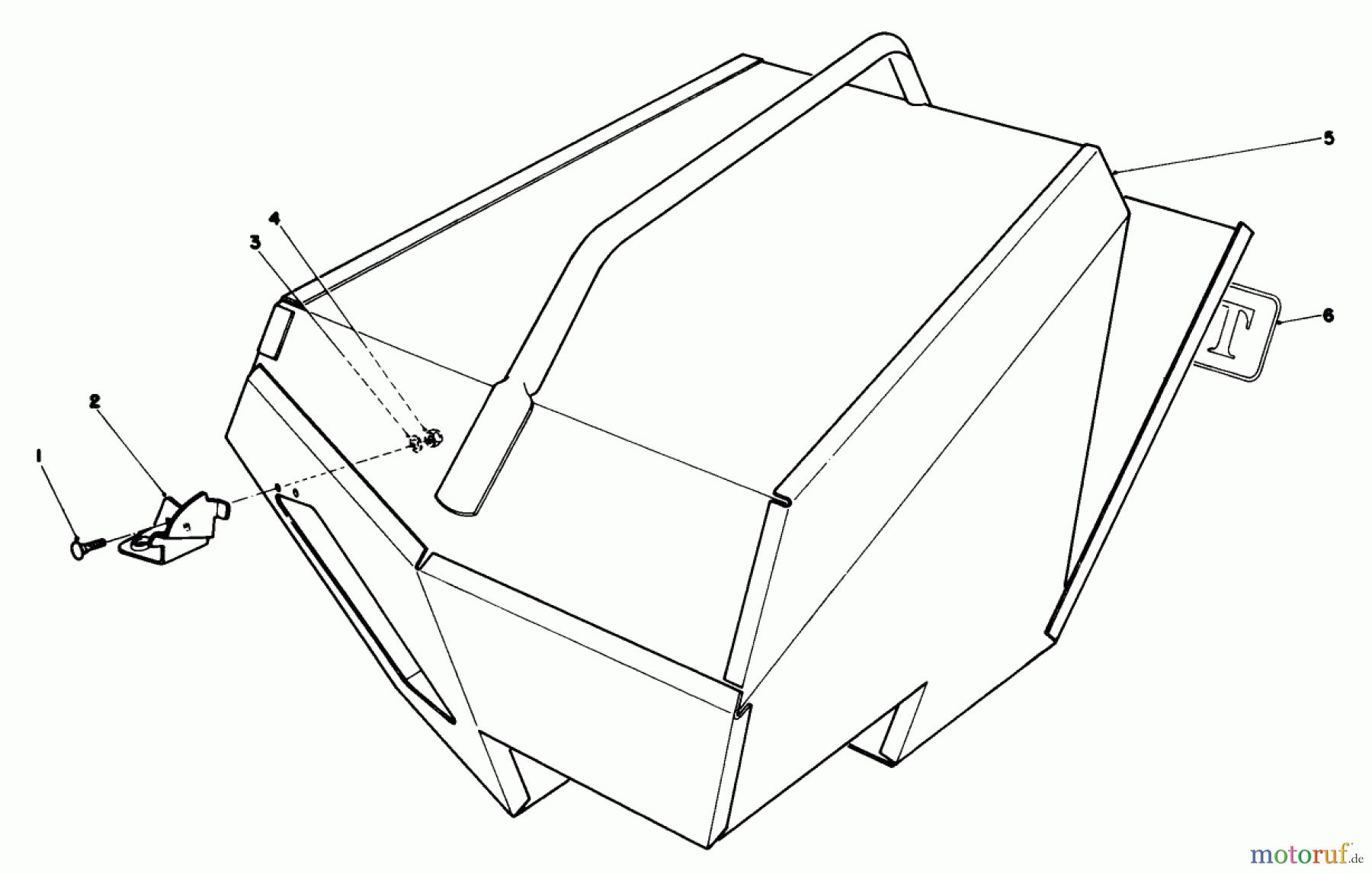 Toro Neu Mowers, Walk-Behind Seite 2 22035C - Toro Lawnmower, 1987 (7000001-7999999) STEEL GRASS CATCHER (MODEL 22099) (OPTIONAL)