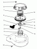 Toro 22037B - Proline 21" Recycler Mower, 1994 (49000001-49999999) Ricambi RECOIL ASSEMBLY (MODEL NO. 47PP3-3)