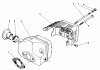 Toro 22040 - Lawnmower, 1991 (1000001-1999999) Ricambi MUFFLER ASSEMBLY (MODEL NO. 47PL0-3)