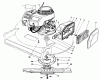 Toro 22040 - Lawnmower, 1992 (2000001-2999999) Ricambi ENGINE ASSEMBLY