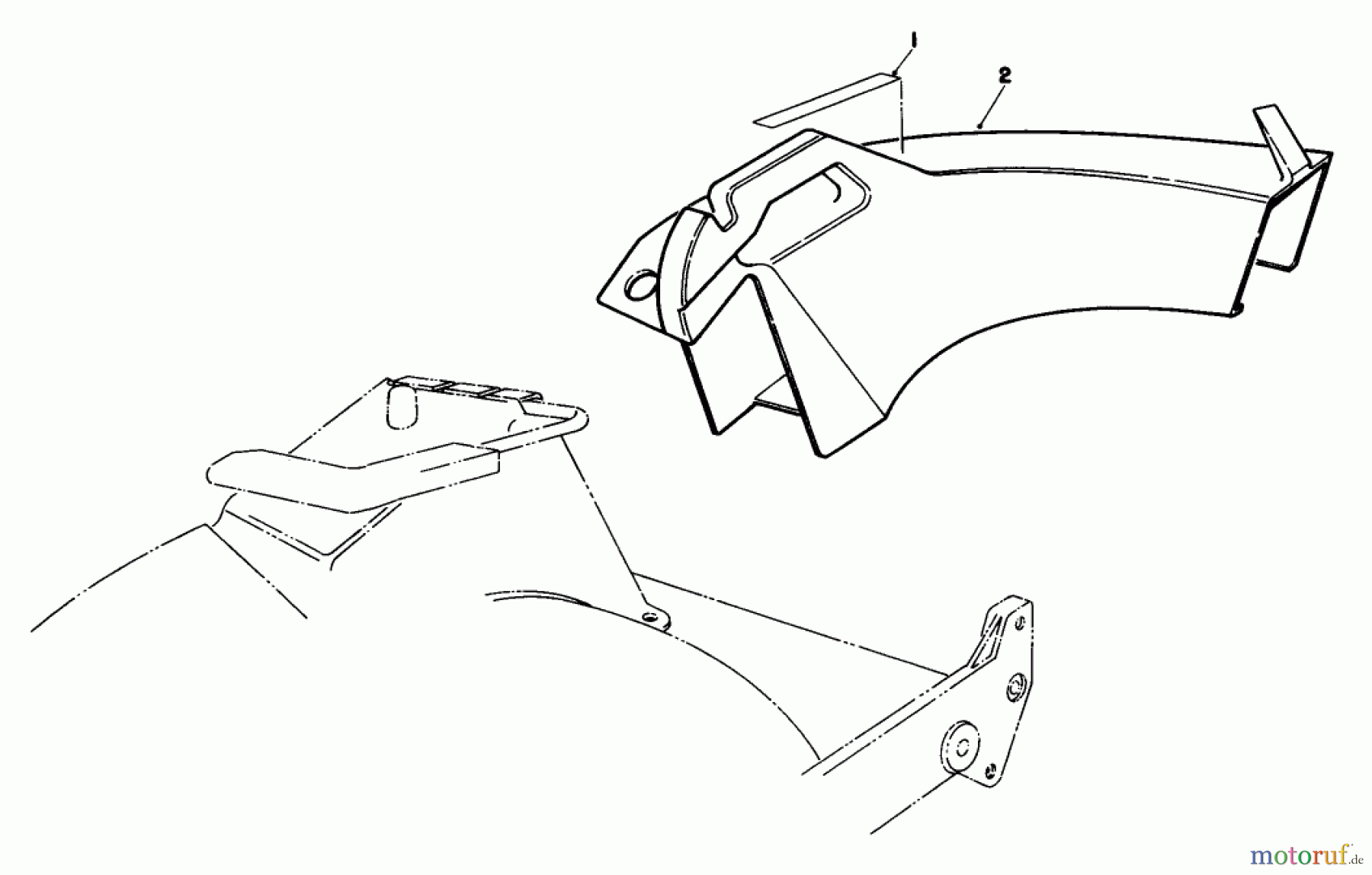 Toro Neu Mowers, Walk-Behind Seite 2 22040 - Toro Lawnmower, 1992 (2000001-2999999) SIDE DISCHARGE CHUTE MODEL NO. 59168 (OPTIONAL)