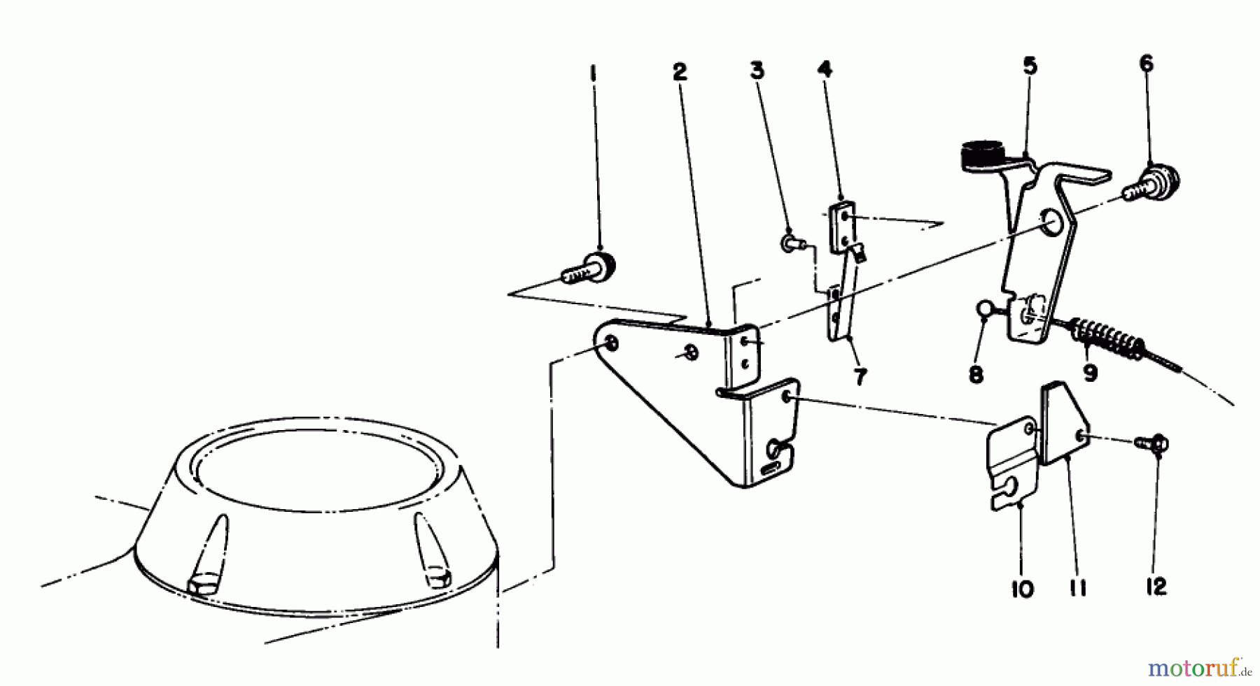 Toro Neu Mowers, Walk-Behind Seite 2 22685 - Toro Lawnmower, 1991 (1000001-1999999) BRAKE ASSEMBLY