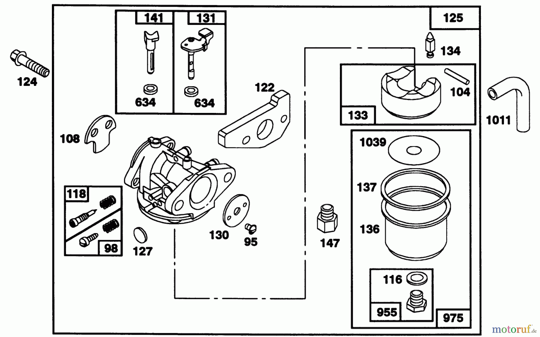 Toro Neu Mowers, Walk-Behind Seite 2 22151 - Toro Lawnmower, 1993 (3900001-3900855) ENGINE GTS 150 77-9140 #3