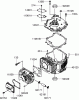 Toro 22164 (PT21) - PT21 Trim Mower, 2007 (270003001-270999999) Ricambi CYLINDER AND CRANKCASE ASSEMBLY KAWASAKI FJ180V-AS28