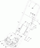 Toro 22168 - 21" Heavy-Duty Recycler/Rear Bagger Lawnmower, 2004 (240000001-240999999) Ricambi LOWER HANDLE ASSEMBLY