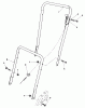 Toro 22510 - Lawnmower, 1988 (8000001-8999999) Ricambi HANDLE ASSEMBLY