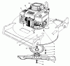 Toro 22525 - Lawnmower, 1987 (7000001-7999999) Ricambi ENGINE ASSEMBLY (MODEL NO. 22525)