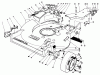 Toro 22525 - Lawnmower, 1987 (7000001-7999999) Ricambi HOUSING ASSEMBLY (MODEL NO. 22621)