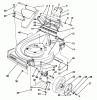 Toro 22581 - Lawnmower, 1991 (1000001-1999999) Ricambi HOUSING & WHEEL ASSEMBLY