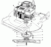Toro 22621 - Lawnmower, 1988 (8000001-8999999) Ricambi ENGINE ASSEMBLY