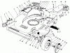 Toro 22622 - Lawnmower, 1992 (2000001-2999999) Ricambi HOUSING ASSEMBLY (MODEL 22621)