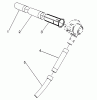 Toro 51547 (700) - 700 Rake-O-Vac, 1993 (39015000-39999999) Ricambi TUBE ASSEMBLY