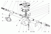Toro 23158 - 21" Whirlwind Hevi-Duty Lawnmower, 1979 (9000001-9999999) Ricambi GEAR CASE ASSEMBLY
