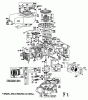 Toro 23177 - Lawnmower, 1977 (7000001-7999999) Ricambi ENGINE BRIGGS & STRATTON ENGINE MODEL 130902-0509-01