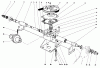 Toro 23177 - Lawnmower, 1977 (7000001-7999999) Ricambi GEAR CASE ASSEMBLY
