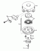 Toro 23375 - 21" Commercial Lawnmower, 1980 (0000001-0999999) Ricambi REWIND STARTER NO. 590420