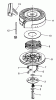 Toro 26551 - Lawnmower, 1989 (9000001-9999999) Ricambi REWIND STARTER NO. 590621