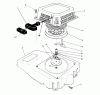 Toro 26620BF - Lawnmower, 1991 (1000001-1999999) Ricambi RECOIL ASSEMBLY (ENGINE NO. VML0-7)