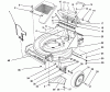Toro 26621B - Lawnmower, 1991 (1000001-1999999) Ricambi HOUSING ASSEMBLY