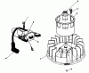 Toro 26621B - Lawnmower, 1991 (1000001-1999999) Ricambi MAGNETO & FLYWHEEL ASSEMBLY (ENGINE MODEL NO. VML0-2)