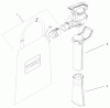 Toro 51553 - Rake and Vac Blower, 2000 (200000001-200999999) Spareparts VACUUM TUBE & BAG ASSEMBLY