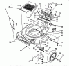 Toro 26622 - Lawnmower, 1989 (9000001-9999999) Ricambi HOUSING ASSEMBLY (UNIT SERIAL NO. 9000101 THRU 9002425 AND 9010534 & UP)