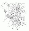 Toro 26624 - Lawnmower, 1990 (0001102-0999999) Ricambi HOUSING ASSEMBLY